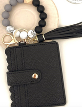 Load image into Gallery viewer, Beaded Bracelet Keychain Card Holder
