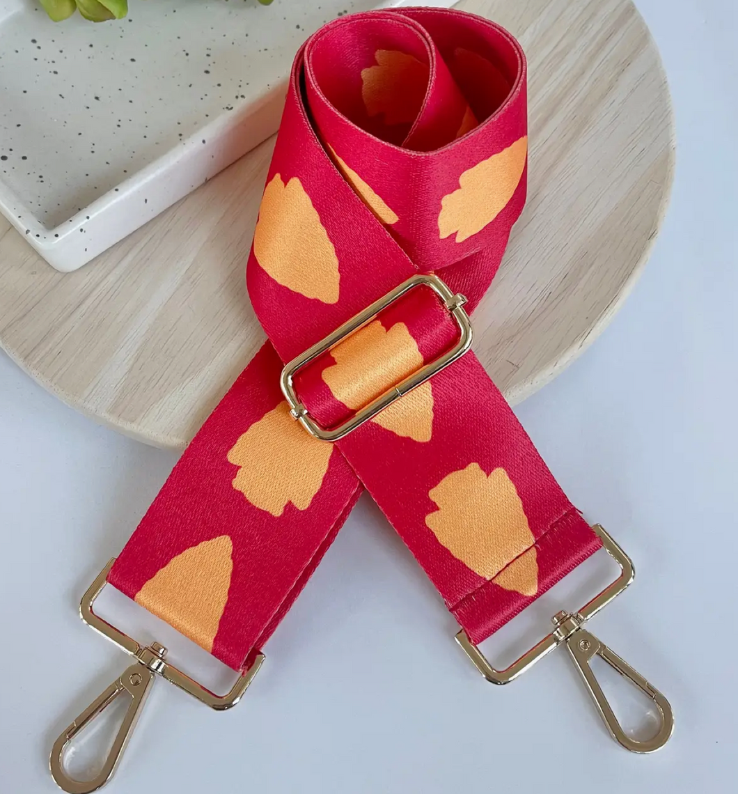Red & Gold Arrowhead Bag Strap
