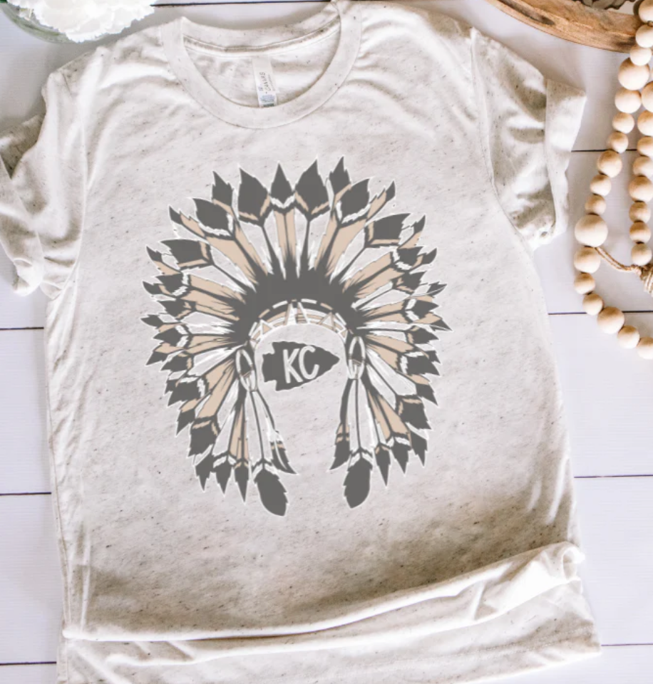 KC Headdress Oatmeal Neutral T-Shirt