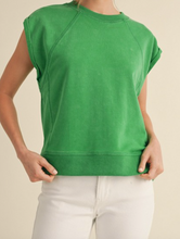 Load image into Gallery viewer, Kelly Green Short Sleeve Sweatshirt
