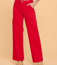 Load image into Gallery viewer, RED Cargo Jeans

