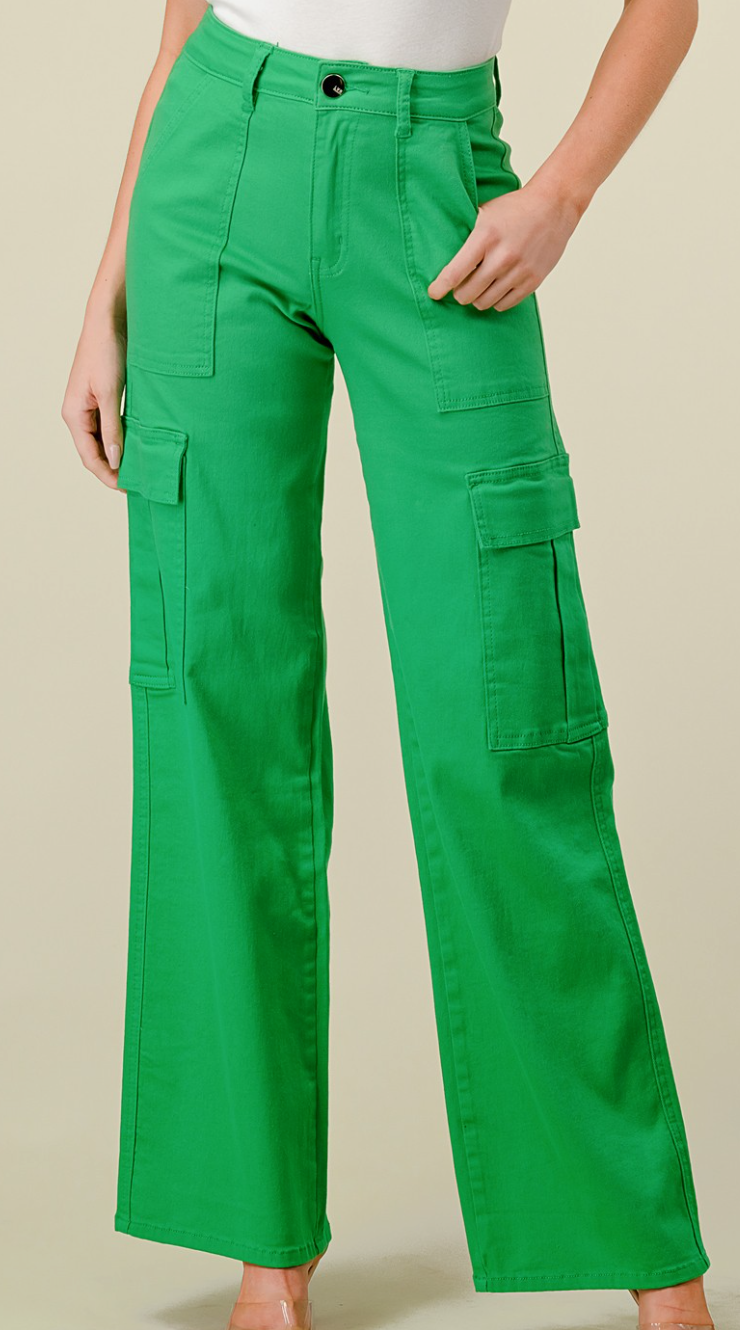 Green Cargo Jeans