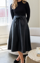 Load image into Gallery viewer, Mock Midi Faux Leather Dress
