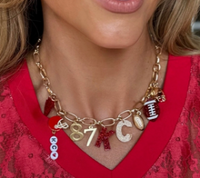 Load image into Gallery viewer, FUN KC Football Charm Necklace

