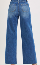 Load image into Gallery viewer, Mid-Rise Wide-Leg Jeans w/ Front Patch Pockets
