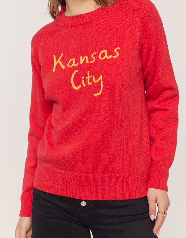 Red & Yellow Kansas City Sweater