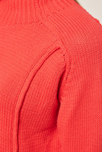 Load image into Gallery viewer, Red Scarlet Mock Neck Sweater

