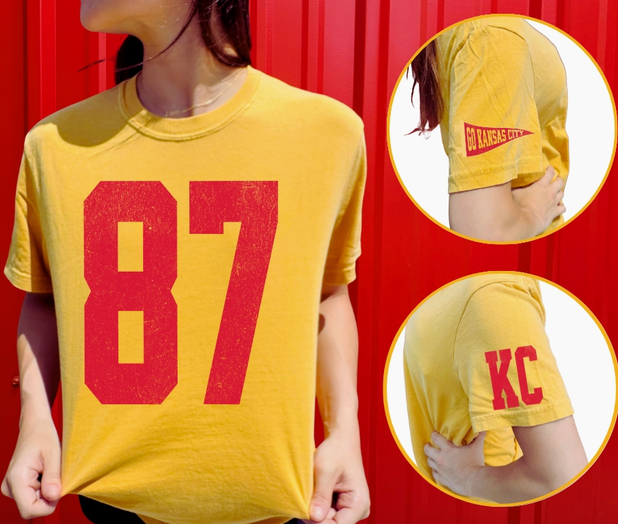 Mustard Oversized #87 T-Shirt