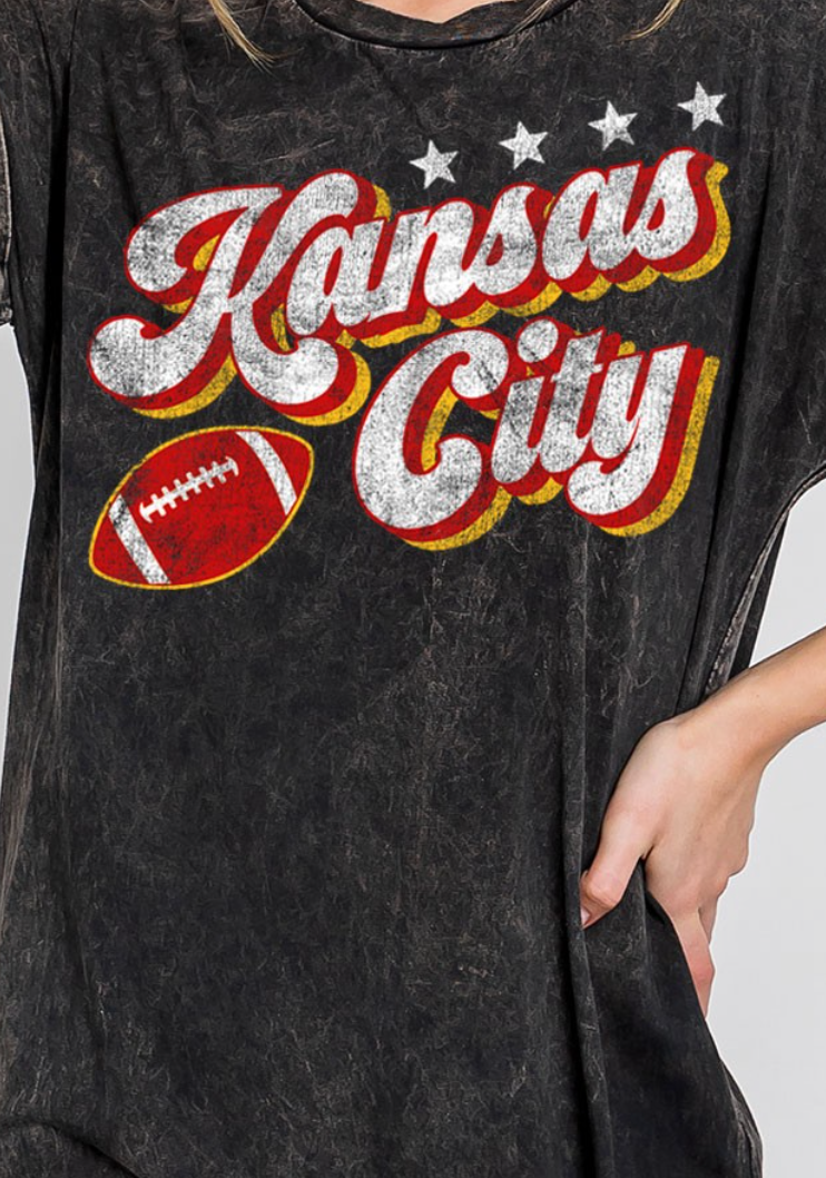 maxi graphic t shirt dress KC Chiefs Shirt Dress m