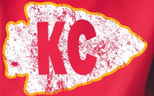 Load image into Gallery viewer, Red Fleece KC Arrowhead Sweatshirt &amp; Sweatpants Set
