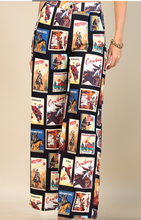 Load image into Gallery viewer, Western Stamp Print Wide-Legs Pants
