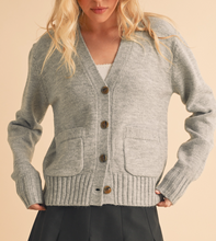 Load image into Gallery viewer, Heather Gray Perla Cardigan
