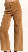 Load image into Gallery viewer, Camel Mineral Washed Corduroy Jeans
