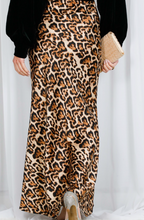 Load image into Gallery viewer, Animal Print Satin Maxi SKirt
