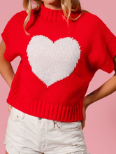 Load image into Gallery viewer, Red Heart Sleeveless Sweater
