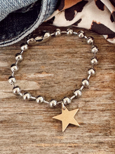 Load image into Gallery viewer, Brass Star Charm Bracelet
