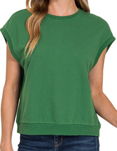 Load image into Gallery viewer, Dark Green Sleevleless Sweatshirt
