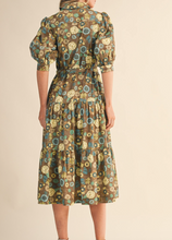 Load image into Gallery viewer, Olive Floral Midi Dress
