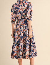 Load image into Gallery viewer, Navy Floral Midi Dress
