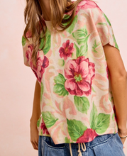 Load image into Gallery viewer, Blush Pink Floral Sleeveless Sweater
