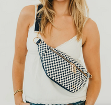 Load image into Gallery viewer, Slim Checker Woven Bum Bag

