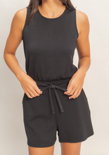 Load image into Gallery viewer, Black Sleeveless Romper

