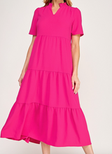 Load image into Gallery viewer, Fuchsia Maxi Dress

