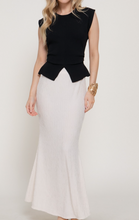 Load image into Gallery viewer, Black Sleeveless Sweater w/ Side Pleats
