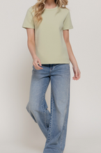 Load image into Gallery viewer, Sage Soft Knit Jersey  Tee
