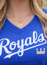 Load image into Gallery viewer, Gold KC Bar Charm Necklace
