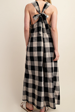 Load image into Gallery viewer, Black &amp; Tan Checker Wide-Leg Jumper
