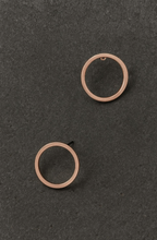 Load image into Gallery viewer, Circle Hoop Post Earrings
