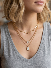 Load image into Gallery viewer, 3-Layer Heart &amp; Charm Necklace Set
