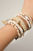 Load image into Gallery viewer, Neutral Boho 6-Piece Bracelet Set
