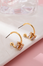 Load image into Gallery viewer, Crystal Climber Hoop Earrings
