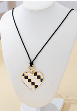 Load image into Gallery viewer, Checkered Mosaic Charm Neklace
