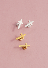 Load image into Gallery viewer, Cross Post Earrings
