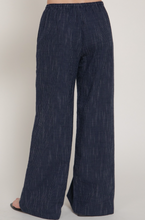Load image into Gallery viewer, Navy Strope Gauze Pants
