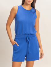 Load image into Gallery viewer, Cobalt Sleeveless Romper

