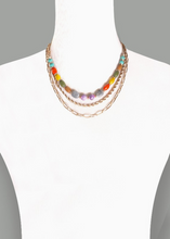 Load image into Gallery viewer, Multi-Layer Beads &amp; Chunky Chains Necklace
