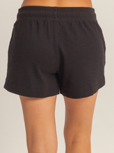 Load image into Gallery viewer, Black Drawstring Shorts w/ Front Tie
