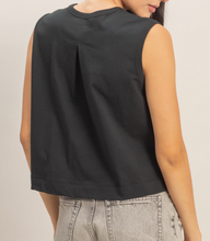 Load image into Gallery viewer, Black Jersey Sleeveless Top
