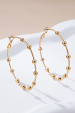Load image into Gallery viewer, Ball Bead Hoop Earrings
