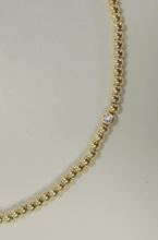 Load image into Gallery viewer, 18K Bubble Beads &amp; Rhinestone Centerpiece Necklace
