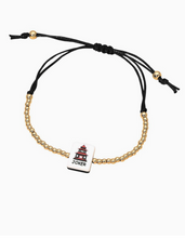 Load image into Gallery viewer, Mahjong Beaded Adjustable Cinch Pull Tie Bracelet
