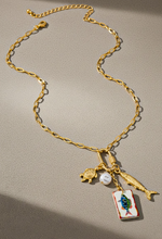 Load image into Gallery viewer, Whimsical Sea-life Charm Cluster Necklace
