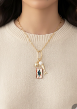 Load image into Gallery viewer, Whimsical Sea-life Charm Cluster Necklace
