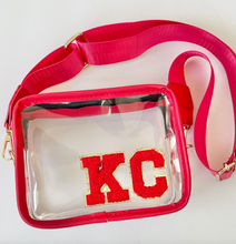 Load image into Gallery viewer, KC Red Stadium Clear Bag
