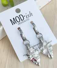 Load image into Gallery viewer, Arrowhead Huggie Earrings
