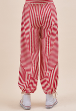 Load image into Gallery viewer, Red Stripe Parachute Pants
